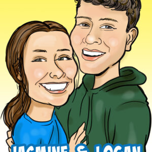 Couples Head & Shoulders Caricature